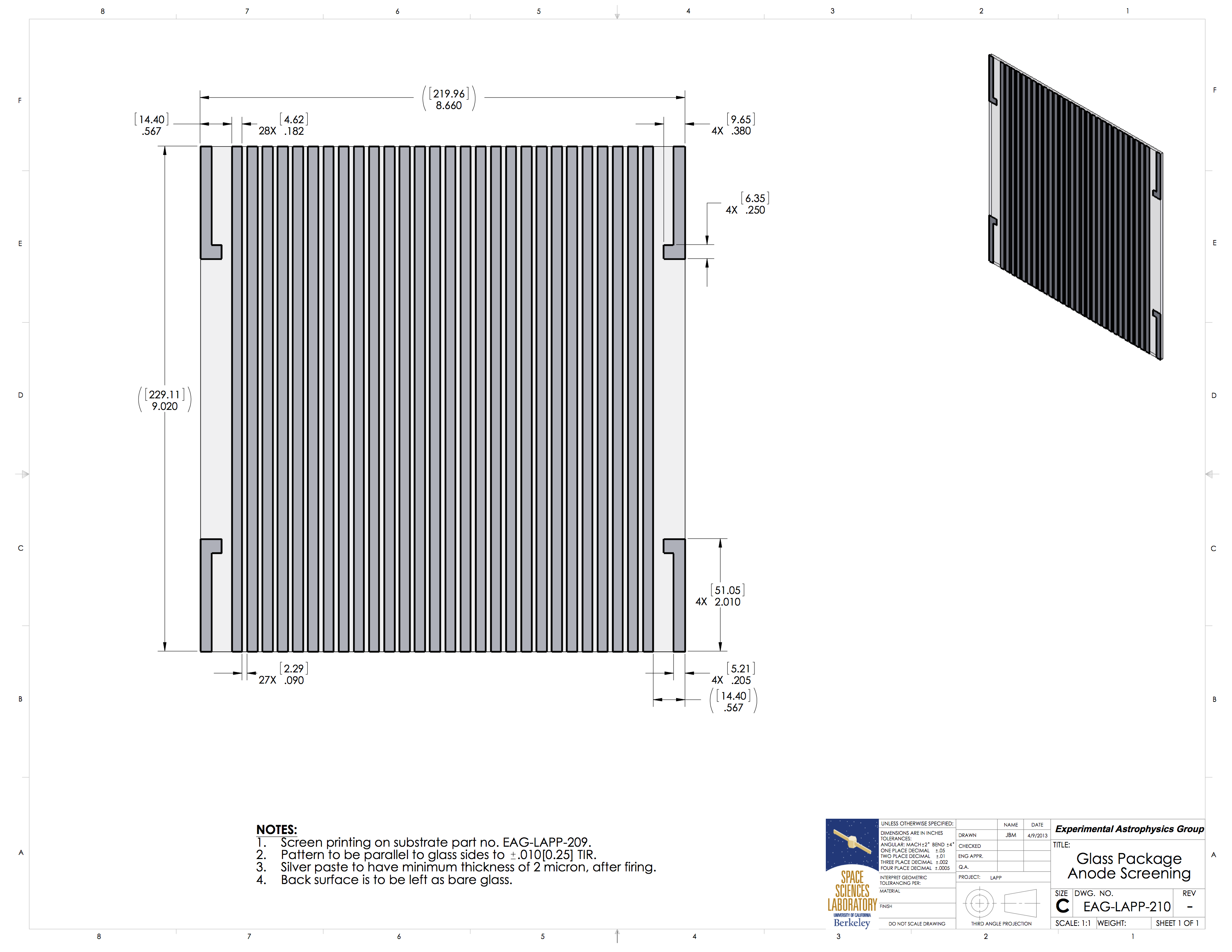 Eag lapp 210%20 %20glass%20package%20 %20anode%20metallized