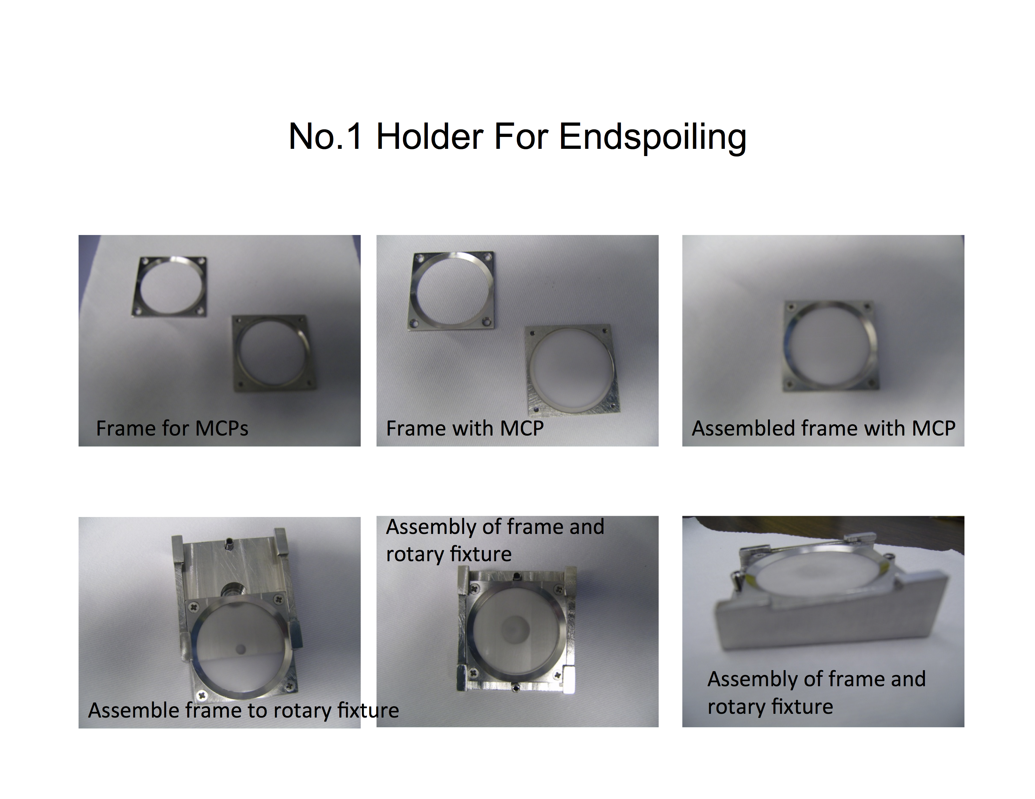 Fixture for electroding of mcp